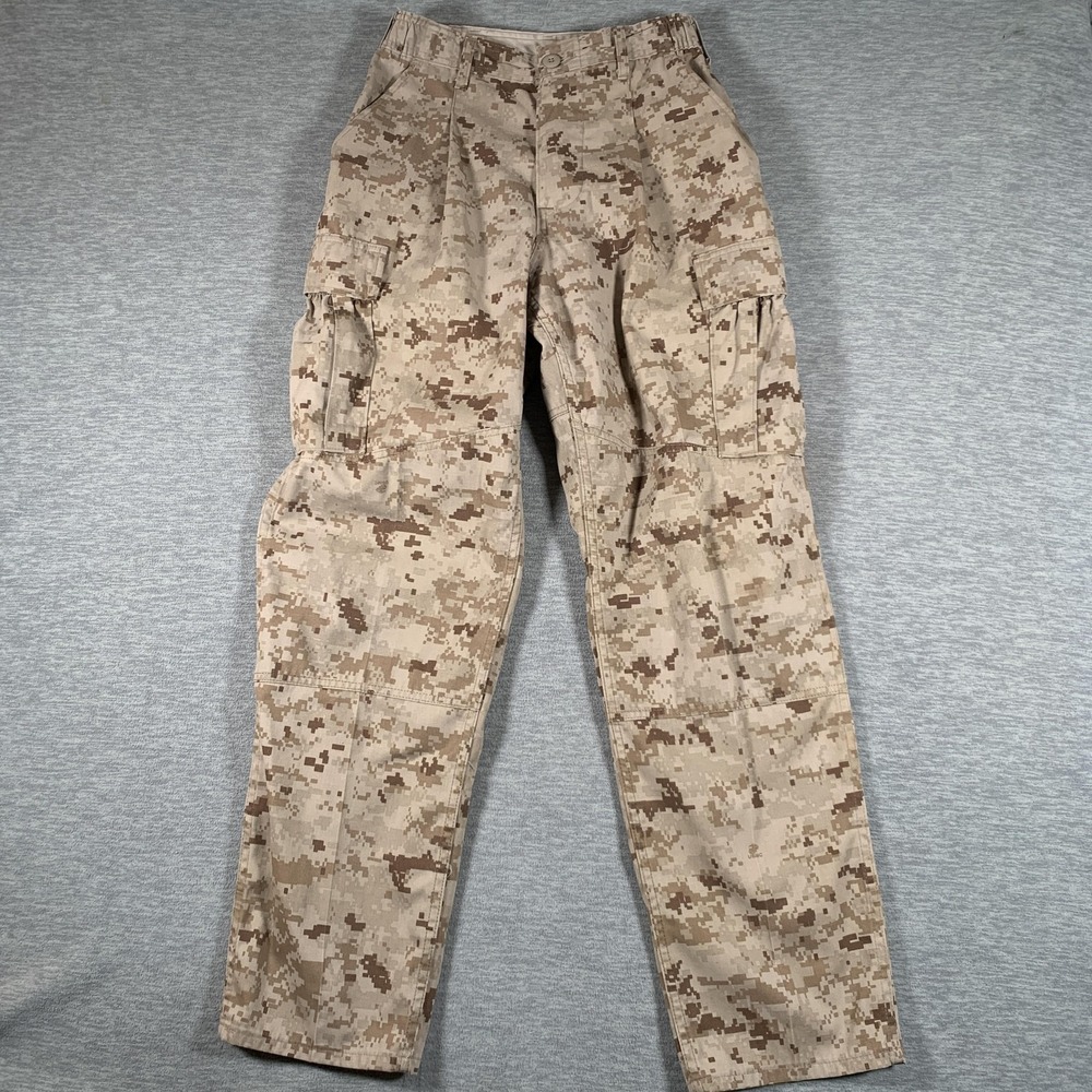 American Apparel Cargo Pants Mens 28x29 Beige Desert MARPAT Camo Military